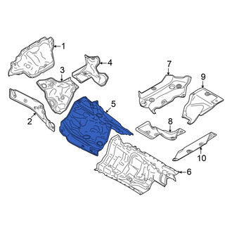 Audi OE - Center Front Floor Pan Heat Shield