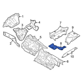 Audi OE - Rear Right Floor Pan Heat Shield