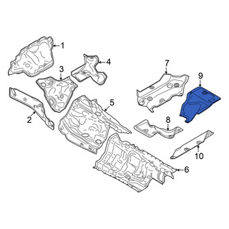 Audi OE - Rear Left Floor Pan Heat Shield