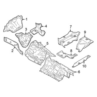 Audi OE - Exhaust System - Heat Shields