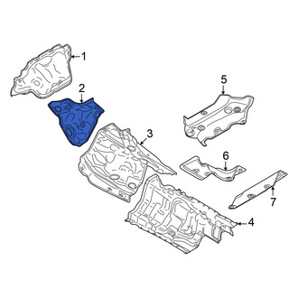 Audi OE - Front Forward Floor Pan Heat Shield