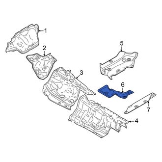 Audi OE - Center Rear Floor Pan Heat Shield