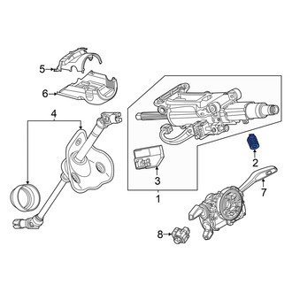 Audi OE - Steering Column Cover Clip