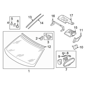 Audi OE - Windshield - Glass