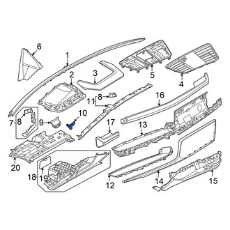Audi OE - Right Instrument Panel Molding