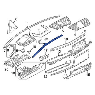 Audi OE - Front Center Courtesy Light