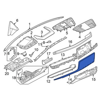 Audi OE - Right Instrument Panel Molding