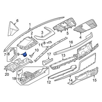 Audi OE - Left Instrument Panel Trim Panel