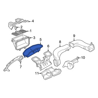 Audi OE - Front Upper Instrument Panel Air Duct