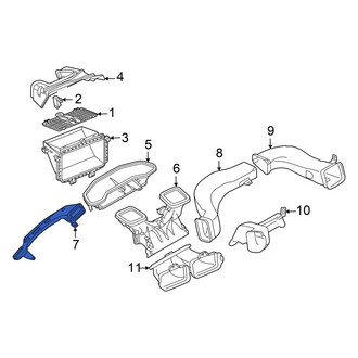 Audi OE - Front Upper Instrument Panel Air Duct