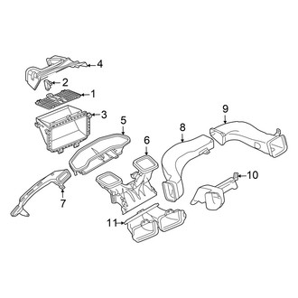 Audi OE - Instrument Panel - Ducts