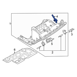 Audi OE - Front Glove Box Support