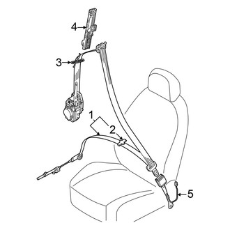 Audi OE - Restraint Systems - Front Seat Belts