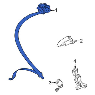 Audi OE - Rear Outer Seat Belt Lap and Shoulder Belt