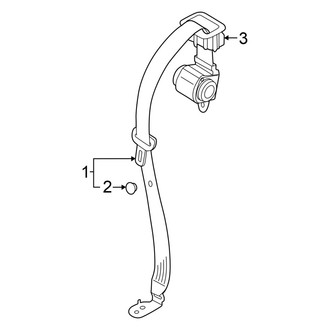 Audi OE - Restraint Systems - Rear Seat Belts (Center)