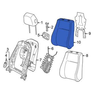 Audi OE - Front Left Seat Back Cushion Cover