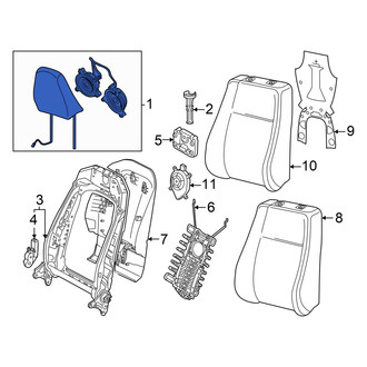 Audi OE - Front Left Headrest