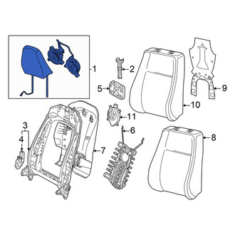 Audi OE - Front Left Headrest