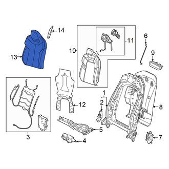 Audi OE - Front Right Seat Back Reinforcement Plate