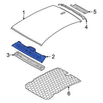 Audi OE - Rear Roof Header Panel