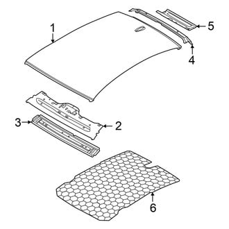Audi OE - Roof & Components (W/O Sunroof)