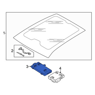 Audi OE - Sunroof Control Module