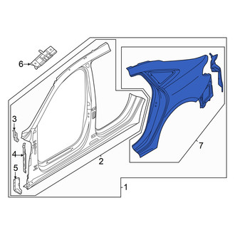 Audi OE - Rear Left Quarter Panel