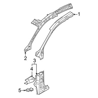 Audi OE - Pillars, Rocker & Floor - Hinge Pillar