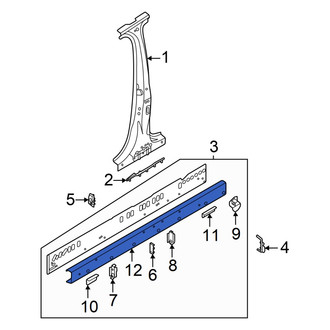 Audi OE - Left Rocker Panel Reinforcement