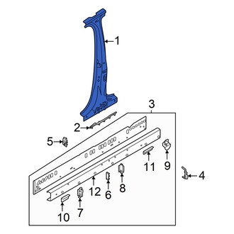 Audi OE - Left Body B-Pillar