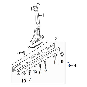 Audi OE - Front Floor Baffle Plate