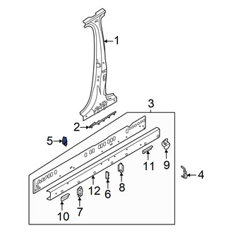 Audi OE - Front Floor Baffle Plate