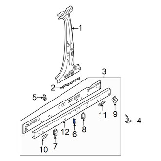 Audi OE - Front Floor Baffle Plate