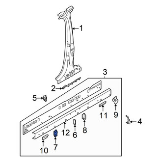 Audi OE - Front Right Rocker Panel Bracket
