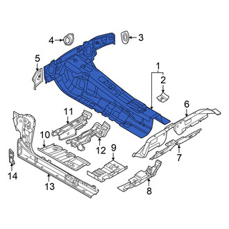 Audi OE - Rear Rearward Floor Pan