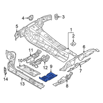 Audi OE - Center Left Floor Pan