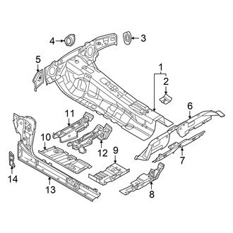 Audi OE - Pillars, Rocker & Floor - Floor & Rails