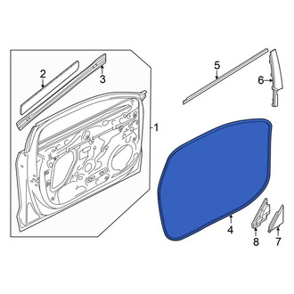Audi OE - Front Inner Door Seal