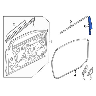 Audi OE - Front Left Forward Door Applique