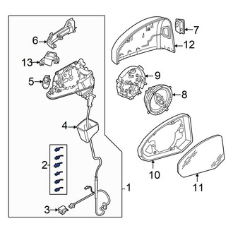 Audi OE - Door Mirror Hardware Kit