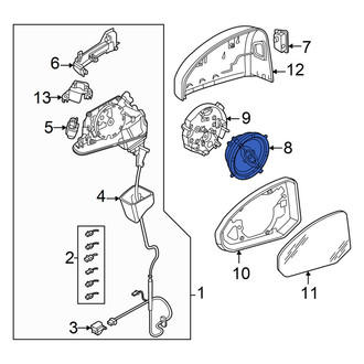 Audi OE - Front Left Door Mirror Drive Motor