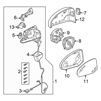 Audi OE - Front Door - Outside Mirrors