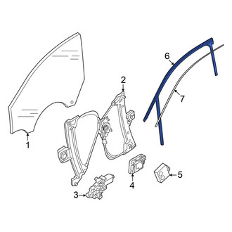 Audi OE - Front Left Window Channel