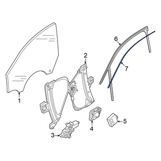 Audi OE - Front Left Door Reveal Molding