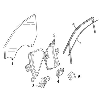 Audi OE - Front Door - Glass & Hardware