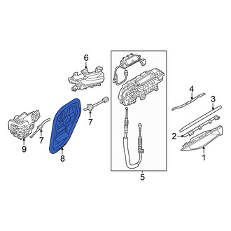 Audi OE - Front Left Door Access Cover