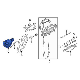 Audi OE - Front Left Door Latch Assembly