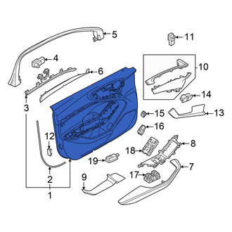 Audi OE - Front Left Inner Door Interior Trim Panel