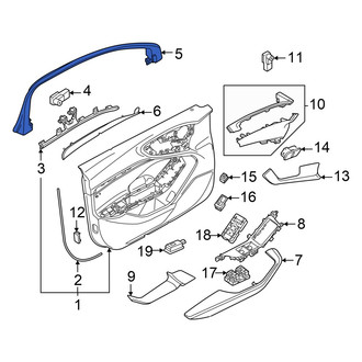 Audi OE - Rear Left Door Window Molding
