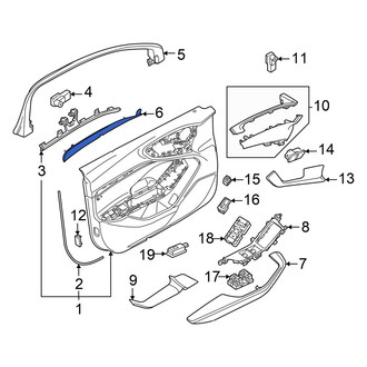 Audi OE - Front Left Lower Door Trim Molding